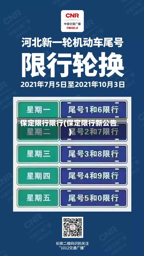 保定限行限行(保定限行新公告)-第3张图片