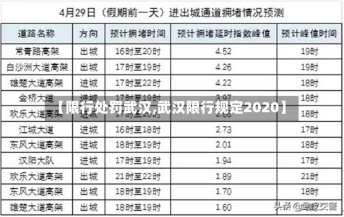 【限行处罚武汉,武汉限行规定2020】-第2张图片