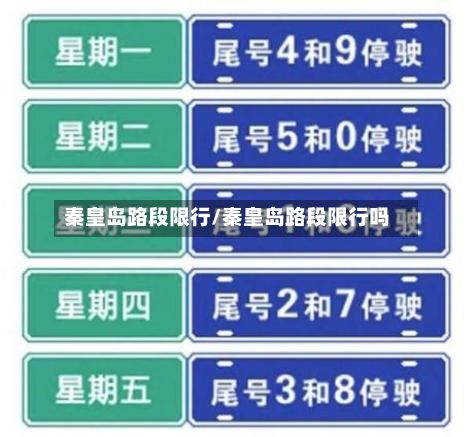 秦皇岛路段限行/秦皇岛路段限行吗-第2张图片
