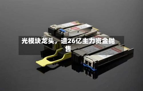 光模块龙头	，遭26亿主力资金抛售-第2张图片