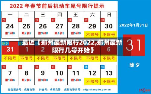 最近【郑州最新限行2022,郑州最新限行几号开始】