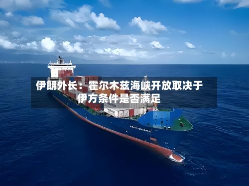 伊朗外长：霍尔木兹海峡开放取决于伊方条件是否满足