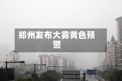 郑州发布大雾黄色预警