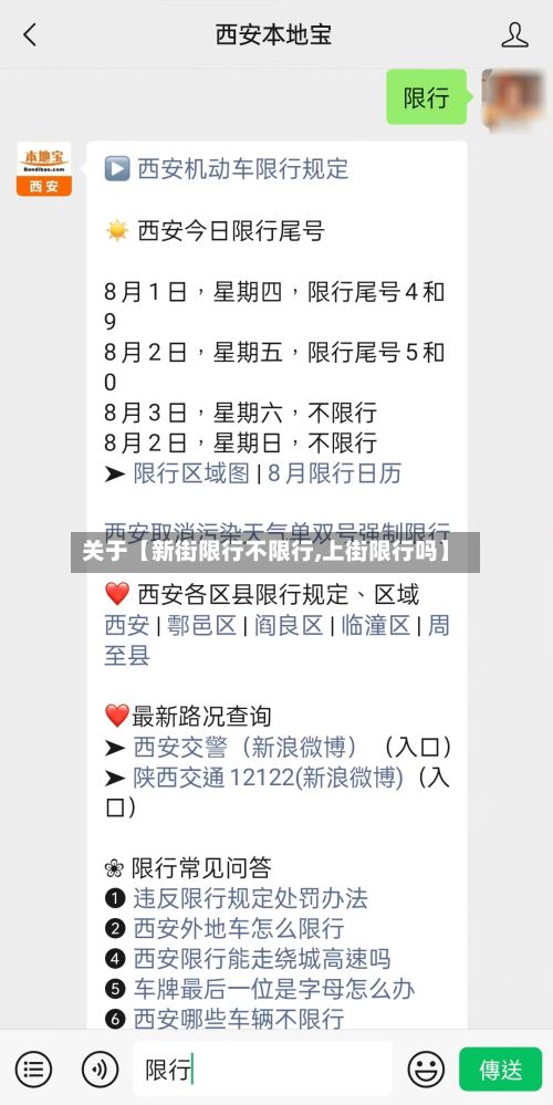 关于【新街限行不限行,上街限行吗】