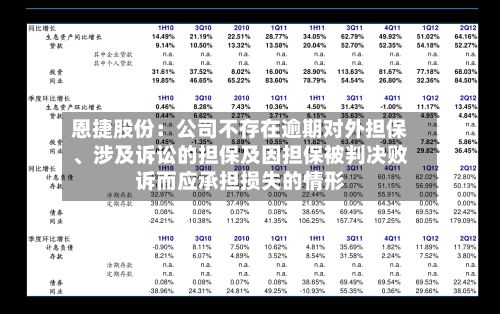 恩捷股份：公司不存在逾期对外担保	、涉及诉讼的担保及因担保被判决败诉而应承担损失的情形-第2张图片
