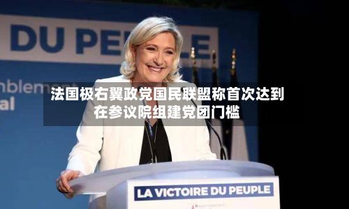 法国极右翼政党国民联盟称首次达到在参议院组建党团门槛-第2张图片