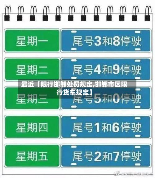 最近【限行邯郸处罚规定,邯郸市区限行货车规定】-第2张图片