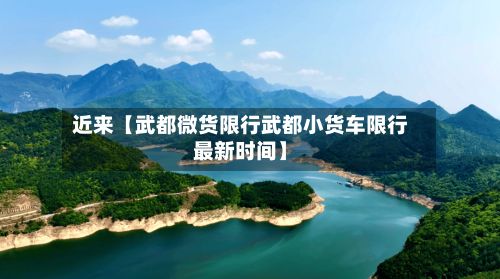 近来【武都微货限行武都小货车限行最新时间】-第2张图片
