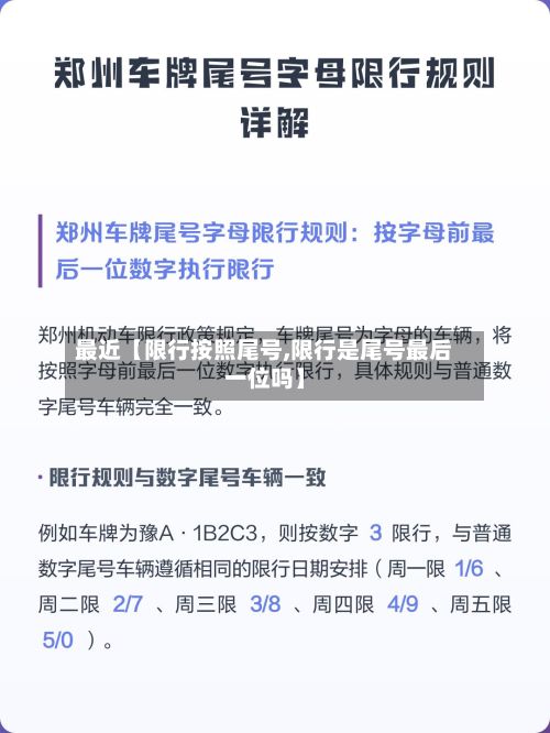 最近【限行按照尾号,限行是尾号最后一位吗】-第3张图片