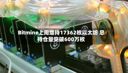 Bitmine上周增持17362枚以太坊 总持仓量突破600万枚-第2张图片