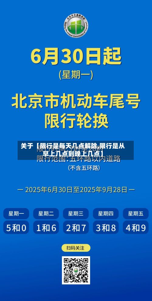 关于【限行是每天几点解除,限行是从早上几点到晚上几点】-第2张图片