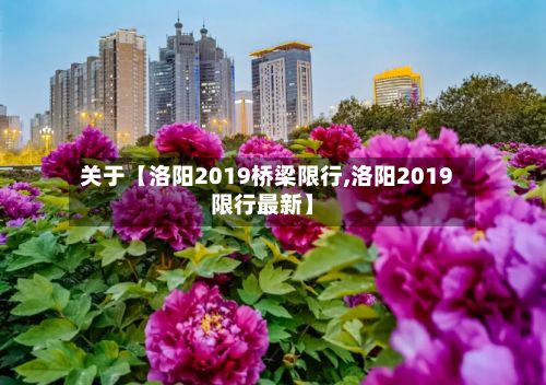 关于【洛阳2019桥梁限行,洛阳2019限行最新】-第3张图片