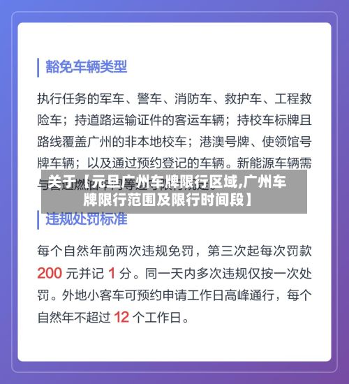 关于【元旦广州车牌限行区域,广州车牌限行范围及限行时间段】-第2张图片