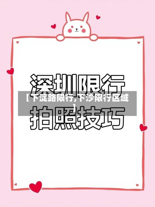 【下淀路限行,下沙限行区域】-第3张图片