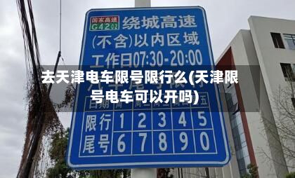 去天津电车限号限行么(天津限号电车可以开吗)-第2张图片