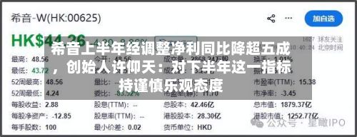 希音上半年经调整净利同比降超五成	，创始人许仰天：对下半年这一指标持谨慎乐观态度-第2张图片