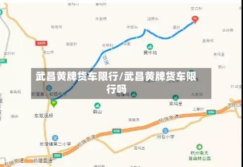 武昌黄牌货车限行/武昌黄牌货车限行吗-第2张图片