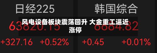 风电设备板块震荡回升 大金重工逼近涨停-第1张图片