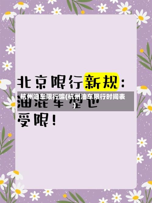 杭州油车限行嘛(杭州油车限行时间表)