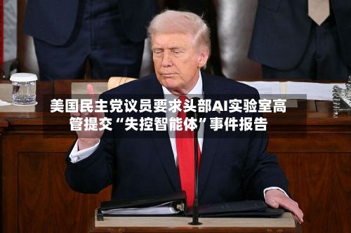 美国民主党议员要求头部AI实验室高管提交“失控智能体”事件报告-第2张图片