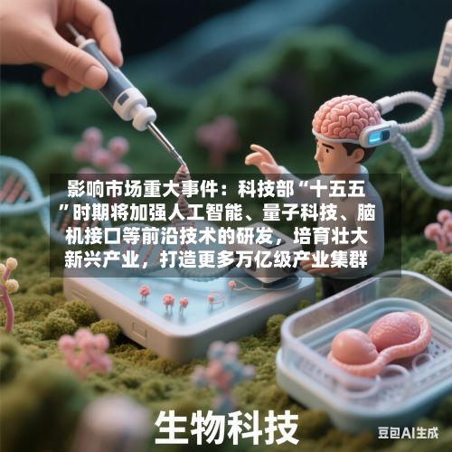 影响市场重大事件：科技部“十五五	”时期将加强人工智能、量子科技、脑机接口等前沿技术的研发，培育壮大新兴产业，打造更多万亿级产业集群-第2张图片