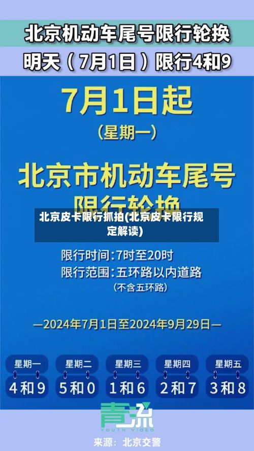 北京皮卡限行抓拍(北京皮卡限行规定解读)