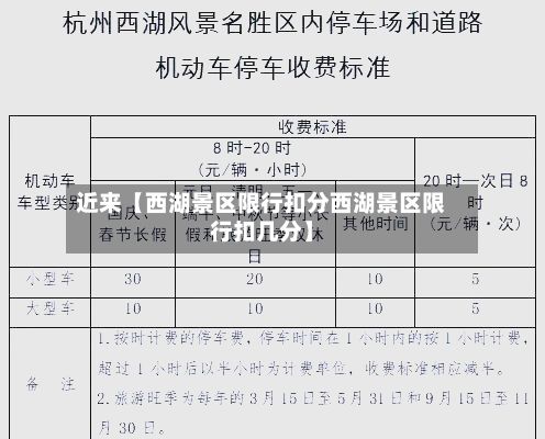 近来【西湖景区限行扣分西湖景区限行扣几分】