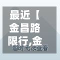 最近【金昌路限行,金昌路在哪个位置】-第1张图片