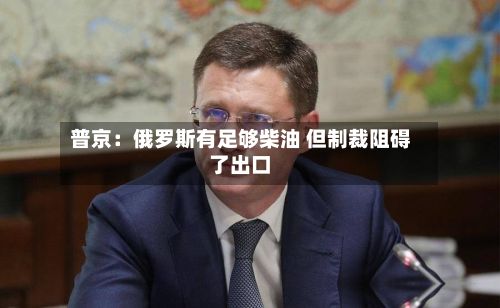 普京：俄罗斯有足够柴油 但制裁阻碍了出口
