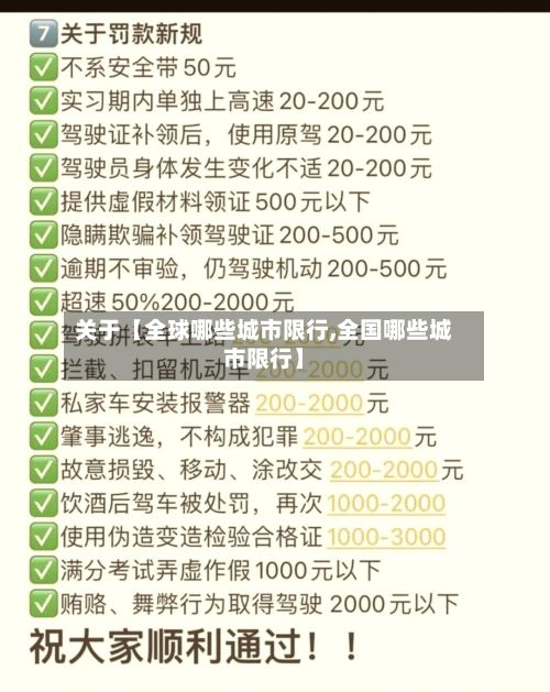 关于【全球哪些城市限行,全国哪些城市限行】