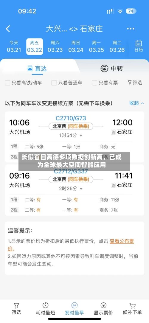 长假首日高德多项数据创新高，已成为全球最大空间智能应用-第3张图片