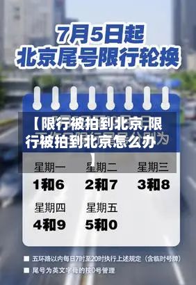 【限行被拍到北京,限行被拍到北京怎么办】-第2张图片