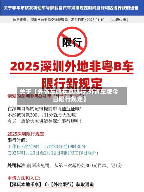 关于【外省车牌在京限行,外省车牌今日限行规定】