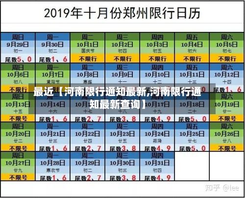 最近【河南限行通知最新,河南限行通知最新查询】
