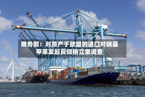 商务部:对原产于欧盟的进口对硝基甲苯发起反倾销立案调查-第2张图片