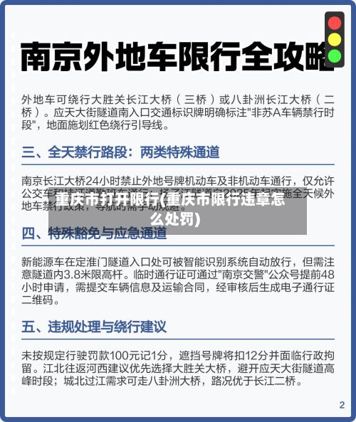 重庆市打开限行(重庆市限行违章怎么处罚)-第2张图片
