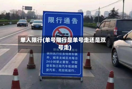 单人限行(单号限行是单号走还是双号走)-第3张图片