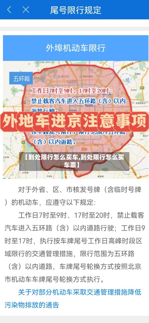 【到处限行怎么买车,到处限行怎么买车票】-第3张图片