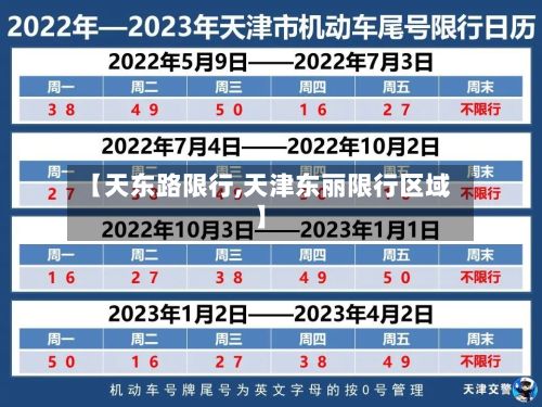 【天东路限行,天津东丽限行区域】-第2张图片