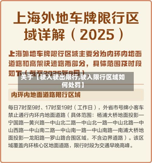 关于【驶入驶出限行,驶入限行区域如何处罚】-第2张图片