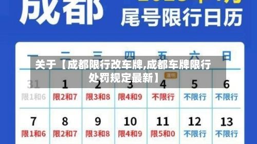关于【成都限行改车牌,成都车牌限行处罚规定最新】-第2张图片