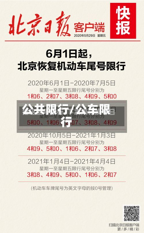 公共限行/公车限行-第3张图片