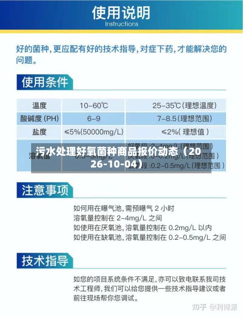 污水处理好氧菌种商品报价动态（2026-10-04）-第2张图片