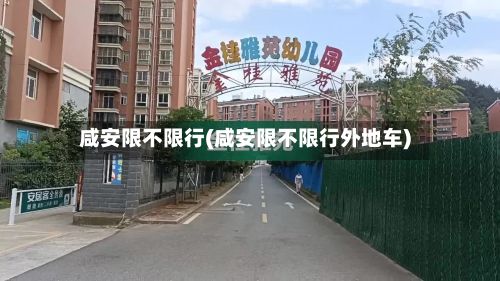 咸安限不限行(咸安限不限行外地车)