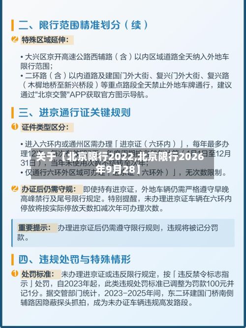 关于【北京限行2022,北京限行2026年9月28】