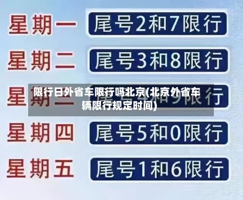 限行日外省车限行吗北京(北京外省车辆限行规定时间)