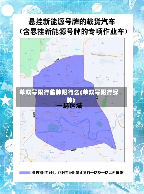 单双号限行临牌限行么(单双号限行绿牌)