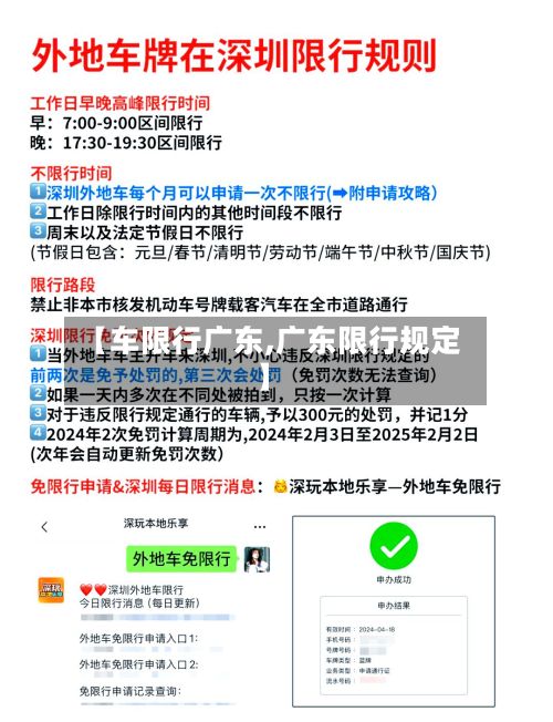 【车限行广东,广东限行规定】