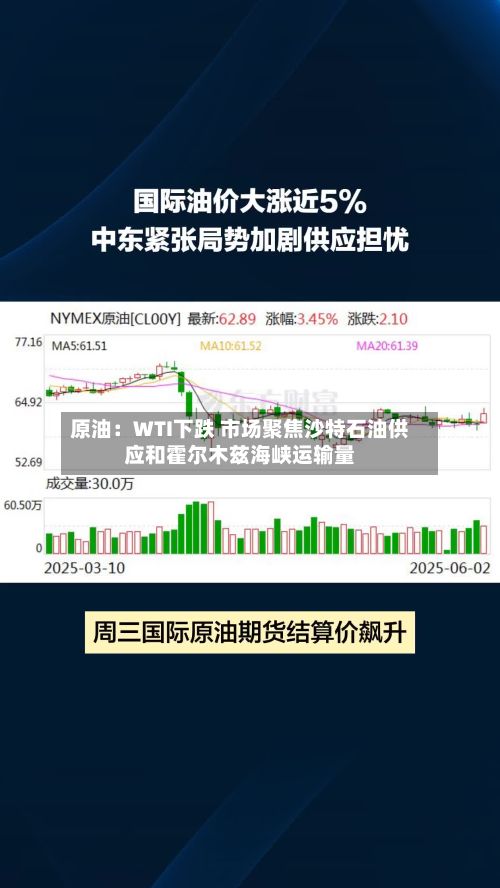 原油:WTI下跌 市场聚焦沙特石油供应和霍尔木兹海峡运输量-第3张图片