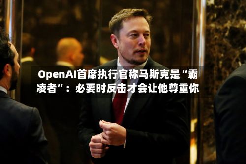 OpenAI首席执行官称马斯克是“霸凌者”：必要时反击才会让他尊重你-第2张图片